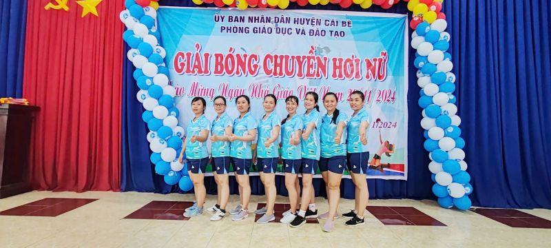 TRƯỜNG TIỂU HỌC HẬU MỸ TRINH THAM GIA GIẢI BÓNG CHUYỀN HƠI HUYỆN CÁI BÈ LẦN I NĂM 2024